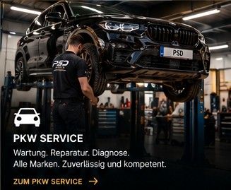 PKW in der PSD Werkstatt