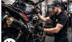 Motorradreifen Montage